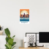 Budapest Travel Print Wall Art Budapest Wall Hangi ポスター (ホームオフィス)