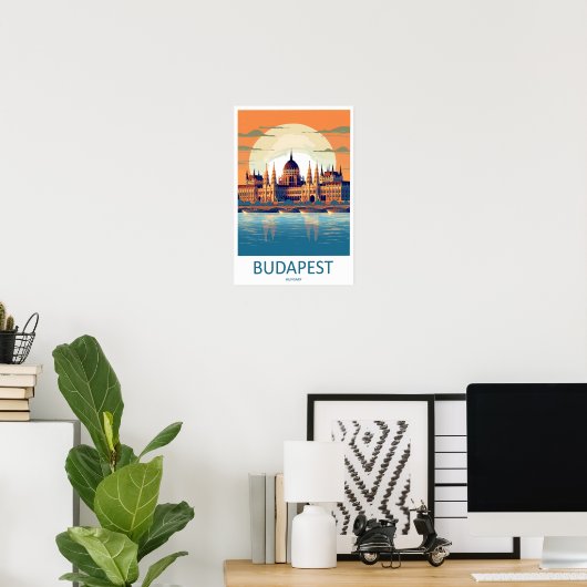 Budapest Travel Print Wall Art Budapest Wall Hangi ポスター (ホームオフィス)