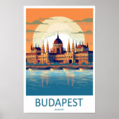 Budapest Travel Print Wall Art Budapest Wall Hangi ポスター (正面)