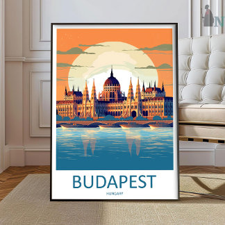 Budapest Travel Print Wall Art Budapest Wall Hangi ポスター