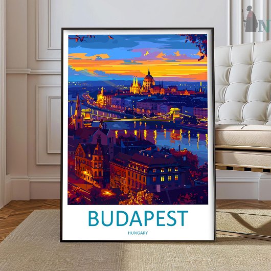 Budapest Travel Print Wall Art Budapest Wall Hangi ポスター
