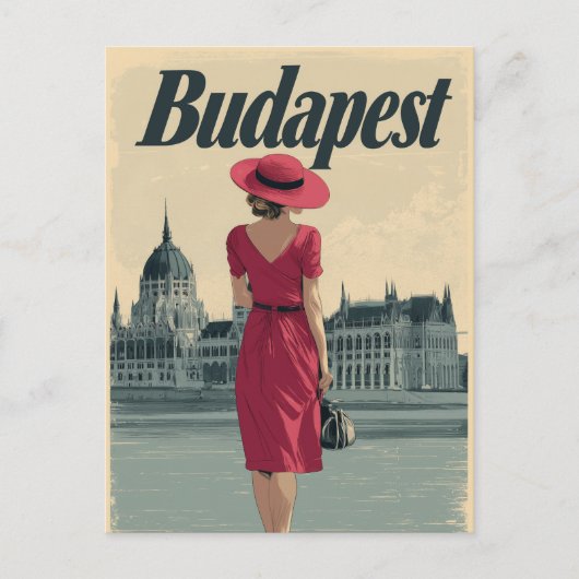 Budapest vintage fashion ポストカード (正面)
