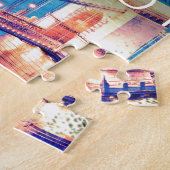 Budapest - vintage-poster ジグソーパズル (側面)