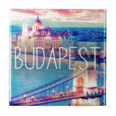 Budapest, vintage poster タイル (正面)