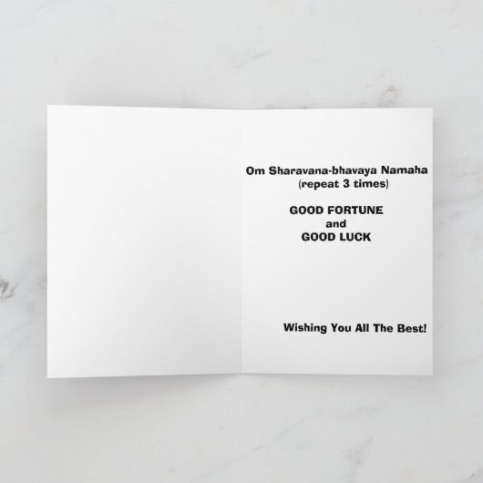 buddah カード (内部)