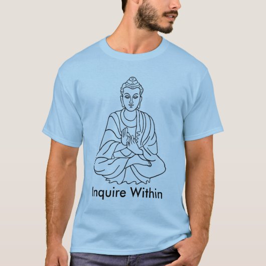 buddha-1、inquire within tシャツ (正面)
