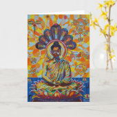 buddha - 2011 as greetingcard カード (黄色い花)