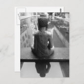 Buddha Art Black and White Photo Postcard ポストカード (正面/裏面)