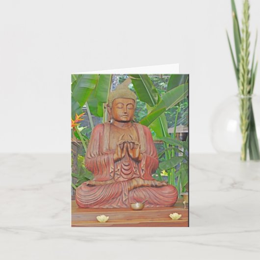 Buddha, blank note card サンキューカード (正面)