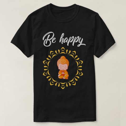 Buddha Buddhist Meditation Spiritual Zen Yoga Men Tシャツ (デザイン正面)