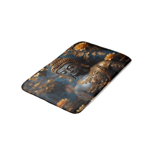 Buddha Calming Relaxing Tranquil Bath Mat バスマット (アングル)