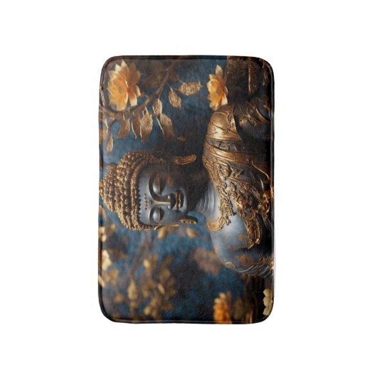 Buddha Calming Relaxing Tranquil Bath Mat バスマット (正面縦)