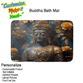 Buddha Calming Relaxing Tranquil Bath Mat バスマット