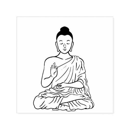 Buddha cartoon Buddhism.net セルフインキングスタンプ (デザイン)