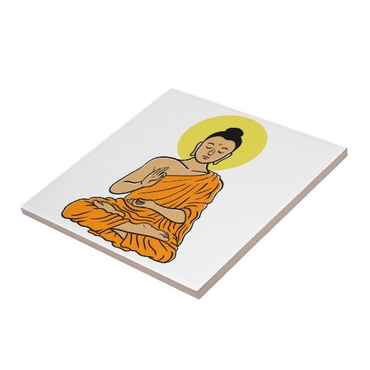 Buddha cartoon Buddhism.net タイル (側面)
