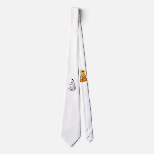 Buddha cartoon Buddhism.net ネクタイ (正面)
