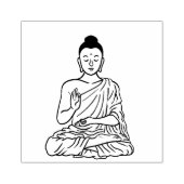 Buddha cartoon Buddhism.net ラバースタンプ (インプリント)