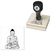 Buddha cartoon Buddhism.net ラバースタンプ (押印)