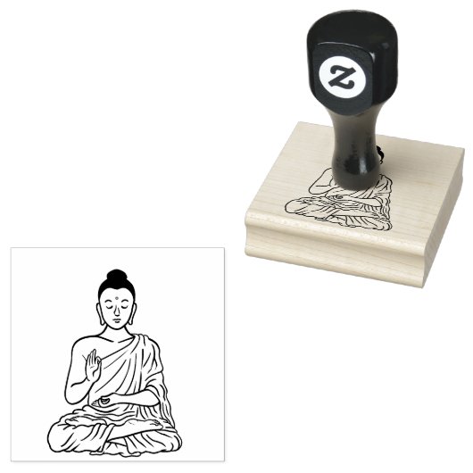 Buddha cartoon Buddhism.net ラバースタンプ (押印)