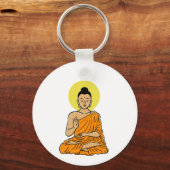 Buddha cartoon Buddhism.net magnet キーホルダー (正面)