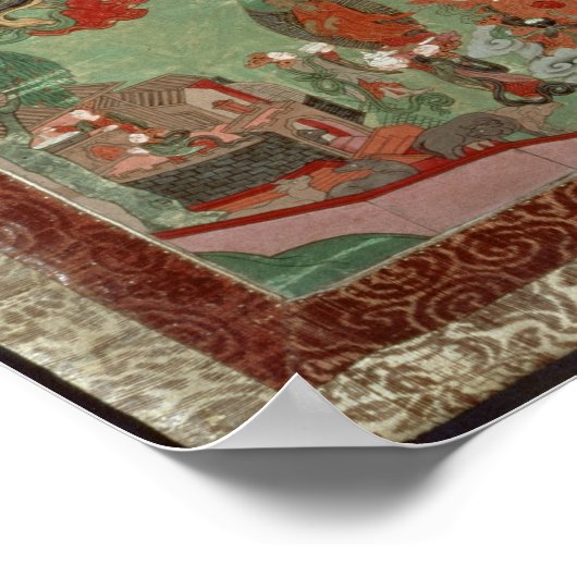 Buddha cutting a tuft of hair ポスター (角)