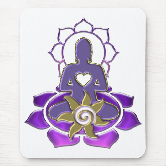 BUDDHA energy | make your own background マウスパッド (正面)