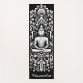 Buddha in black and white  ヨガマット (正面)
