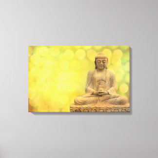 buddha light (yellow) キャンバスプリント
