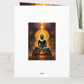 Buddha Logo White Lined Guest Book カード (裏面)