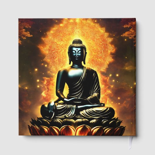 Buddha Logo White Lined Guest Book ゲストブック (裏面)