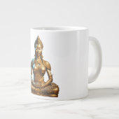 Buddha Meditation Geschenk Zen Gold Religion Indie ジャンボコーヒーマグカップ (正面右)