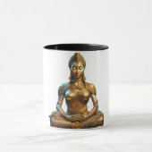 Buddha Meditation Geschenk Zen Gold Religion Indie マグカップ (中央)