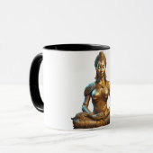 Buddha Meditation Geschenk Zen Gold Religion Indie マグカップ (正面左)
