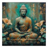 BUDDHA METALLIC PAINT ART #5 ポスター (正面)