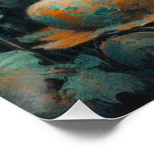 BUDDHA METALLIC PAINT ART #5 ポスター (コーナー)