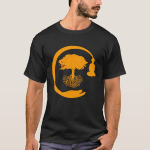 Buddha Monk Namaste Praying Pray Hand Happy Tree B Tシャツ