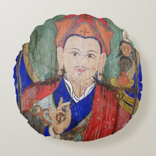 Buddha Padmasambhava, Nepal - Guru Rinpoche ラウンドクッション (正面)