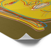 Buddha Pop Art Zen Retro Modern Custom Poster ポスター (角)