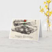 Buddha Rose Birthday Card カード (黄色い花)