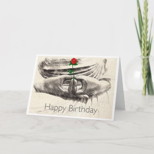 Buddha Rose Birthday Card カード (正面)