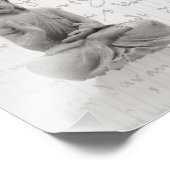 Buddha Schwarz Weiss Design フォトプリント (角)