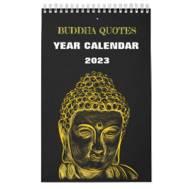 Buddha Siddharta Year Calendar 2023 Quotes カレンダー