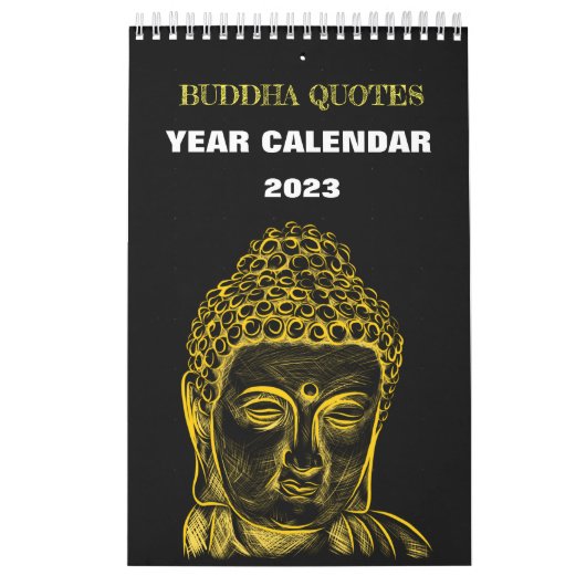 Buddha Siddharta Year Calendar 2023 Quotes カレンダー (カバー)