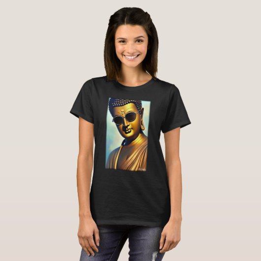 Buddha Siddhartha Gautama Sunglasses Religion Indi Tシャツ (正面フル)