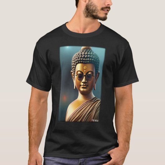 Buddha Siddhartha Gautama Sunglasses Religion Indi Tシャツ (正面)
