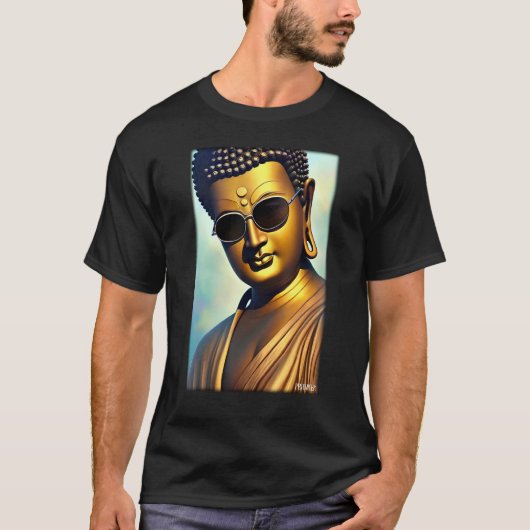 Buddha Siddhartha Gautama Sunglasses Religion Indi Tシャツ (正面)