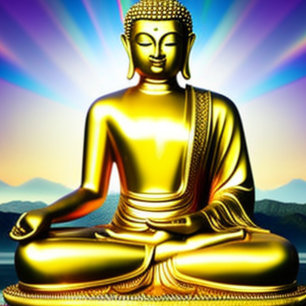 Buddha Spiritual Statue T-Shirt  Tシャツ
