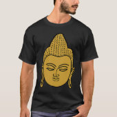 Buddha Statue Face Zen Yoga Meditation Relax Mindf Tシャツ (正面)