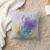 Buddha Throw Pillow | Zen Meditation クッション (ブランケット)