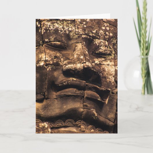 Buddha Totem Angkor Wat Greeting Card ノートカード (正面)